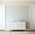 Interior with dresser. 3d rendering. Royalty Free Stock Photo