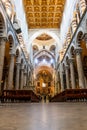 Interior of the Duomo cathedral of Pisa, Tuscany, Italy