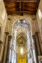 Interior of the Duomo di Cefalu cathedral in Cefalu, Sicily, Italy Royalty Free Stock Photo