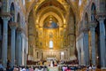 Interior of Duomo di Monreale, Sicily, Italy Royalty Free Stock Photo