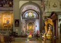 Interior of the Duomo in Palmanova Royalty Free Stock Photo