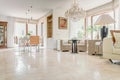 Interior of elegant exclusive villa Royalty Free Stock Photo