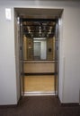 Interior of an Elevator with doors opened Royalty Free Stock Photo