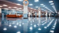 Interior of empty car dealership, Car showroom interior Royalty Free Stock Photo