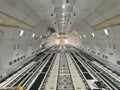 Interior of an empty cargo hold of an airplane Royalty Free Stock Photo