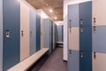 Interior of empty changing room, locker room, Dressing room in swimming pool or gym Royalty Free Stock Photo