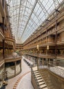 Interior of the Arcade in downtown Cleveland Royalty Free Stock Photo