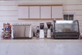 Interior of Empty Coffee Shop Counter