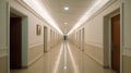 Interior of an empty corridor in a hospital