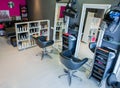 Interior of empty modern hair and beauty salon Royalty Free Stock Photo