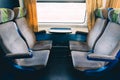 Interior of empty train car