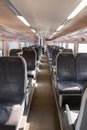 Interior Empty Train Passenger Wagon