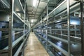 Interior of empty warehouse Royalty Free Stock Photo