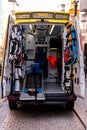 interior equipment of an ambulance in Vigo