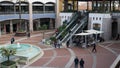 Interior and Escalators of Forum Algarve shopping Mall in Faro, Algarve, Portugal.