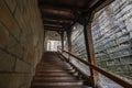 Interior of Escaliers du Marche Staircase - Lausanne, Switzerland Royalty Free Stock Photo