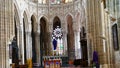 Interior of the Evron basilica in Mayenne France