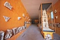 Interior of an exhibition chamber in Cuednca cathedral 21 Royalty Free Stock Photo