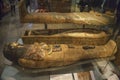 Interior and exhibits from different parts of the famous British Museum, London, England, United Kingdom