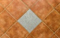 Interior or exterior bathroom or kitchen square ceramic tiles