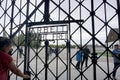 Dachau, Germany; September 30 2019: Interior and exterior view of the concentration camp of dahau, where people can learn about th