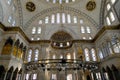 Interior facade of Nuruosmaniye Mosque located in Shemberlitash, Fatih, Istanbul, Turkey
