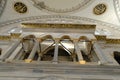 Interior facade of Nuruosmaniye Mosque located in Shemberlitash, Fatih, Istanbul, Turkey Royalty Free Stock Photo