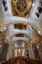 Interior of famous Basilica of Saint Nicholas in Bari, Italy.