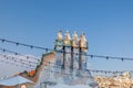 Interior of Famous Casa Batllo in Barcelona - Detail of the Chimney on the Roof, Spain