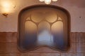 Interior of Famous Casa Batllo in Barcelona-detail of a Small interior Window, Spain