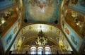 Interior of the famous ortodox Cathedral of Christ the Savior in Moscow