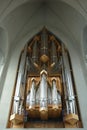 Interior of the famous Hallgrimskirkja church