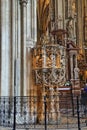 Interior of the famous main St. Stephens Cathedral, which stands on the main square in Vienna, Royalty Free Stock Photo