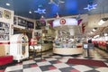 Interior of the famous vintage 1952 Galaxy Diner on route 66