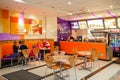 Interior of Fast Food Take Out Restaurant in a Mall