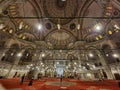 Interior of Fatih mosque in Istanbul-Turkey