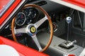 Interior of a Ferrari 250 GTO.