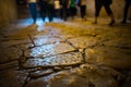 Interior floor of Santa Sofia in Istanbul Royalty Free Stock Photo