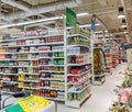 Interior food supermarket