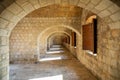Interior of Fort Lovrijenac, St. Lawrence Fortress building architecture in Dubrovnik, Croatia Royalty Free Stock Photo