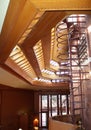 Interior, Frank Lloyd Wright Building Wingspread, Racine Wisconsin Royalty Free Stock Photo