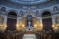 Interior of Frederiks Kirke Church or The Marble Church Marmorkirken in Copenhagen, Denmark. February 2020 Royalty Free Stock Photo