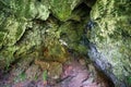 interior of the frei Matias cave, lava cone, island of Pico, archipelago of the Azores.