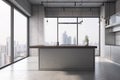 interior beige chair luxury decor lifestyle concrete architecture floor kitchen apartment. Generative AI. Royalty Free Stock Photo