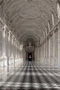 Interior gallery of royal palace of Venaria Reale in Piedmont, U