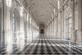 Interior gallery of royal palace of Venaria Reale in Piedmont, U