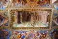 Interior of gallery of the Vatican Museum in the Vatican City, R