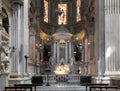Interior of Genoa cathedral church - Cathedral of Saint Lawrence
