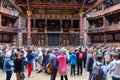 Interior of the Globe Theatre in London