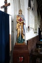 Interior of Godshill Church Isle of Wight, England.